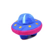 Hugsmart 퍼지 프렌즈 스페이스 포 강아지용 봉제장난감, 1개, UFO