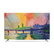 명화 티비가리개 커버 덮개 모니터 명화 TV 차단 먼지 화면보호 방지 32-86인치, 옵션3