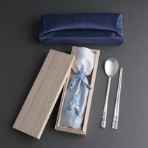 꿈많은거북 청소년 주니어 순은수저 99%1벌 13세~19세용 고급 은수저세트 졸업 입학 생일 선물, 홍색, 홍보자기