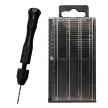 미니 마이크로 트위스트 드릴 비트 20 개 03mm-32mm 알루미늄 정밀 핀 바이스 보석 도구 열쇠 없는 척, 01 Mini Bits Set