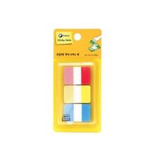 프린텍 팝업인덱스 탭 컬러3색 38x25/ 포스트잇 점착메모지 학용품 사무용품