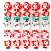 크리스마스 led뱃지 패션브로치 옷핀브로치 젤리뱃지 뺏지 눈사람 산타 의상소품