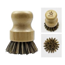 드림엑시트 친환경 사이잘삼 캠핑용 세척솔 바베큐 세척솔 무쇠솥 브러쉬 다용도 솔, 1개