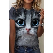 귀여운 고양이 특이한 티셔츠 단체 유니폼 웃긴티셔츠 선물
