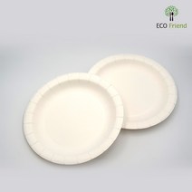 에크프랜드 일회용 종이접시 20cm 50개, 50개입