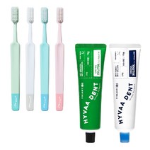 휘바덴트 소프트 칫솔 1팩(8개입)+치약 2종 세트 치태 치석 케어 저자극 잇몸케어 입냄새 제거, 소프트칫솔 1팩(8개입)+민티치약+허브치약