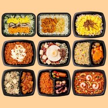 저당 간편한 도시락 9종 9팩세트-건강도시락 잡곡곤약밥, 단품