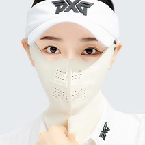 [피부과 개발] 모델로 골프마스크 자외선차단 여성 자전거 등산 마스크, 아이보리L