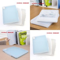 투웨이 파일케이스 파일보관함 정리함 파일집, 아이보리+투명-대