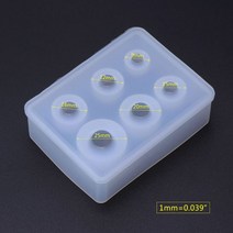 와이지알씨 미라클 74 실리콘 몰드 원형 6구 9mm 12mm 15mm 16mm 20mm 25mm UV 레진 레진공예 미니어쳐, 74.실리콘 몰드 원형 6구 9mm-25mm