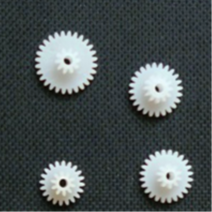 웜기어 베벨기어 톱니바퀴 2A/2B 1628 2mm 광학/액슬용 톱니 이중 기어 센터 구멍 5 개 비나일론 구리 플라, 07 24122B