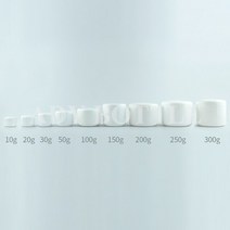 화이트 플라스틱 빈 메이크업 병 리필 가능한 병 여행용 페이스 크림 로션 화장품 용기 실버 골드 에지 10g-500g, 110.150g - white - 50pcs