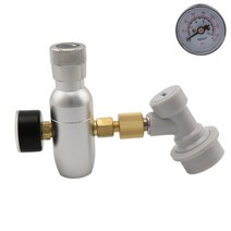 co2레귤레이터 분배기 레귤레이터 이탄 CO2 미니 가스 레귤레이터 Keg 충전기 30/60/150Psi 3/8-18UNF 볼, 03 150psi