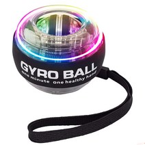 홈트 LED 손목 파워 핸드볼 셀프 스타팅 자이로 볼 파워볼 팔 핸드 근육 포스 트레이너 운동 장비 강화제, Red-with LED