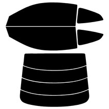 로톰 투스카니 측후면 썬팅필름 DIY 셀프 열차단 썬팅지, RTF-7S 25 (연함), 투스카니 (01-08), 현대