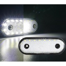 화물차 트럭 LED 사이드 램프 24V 화이트 2.5톤 미니버스 차폭등 윙바디 공사차량 라이노 스카니아 트레일러 추레라 용달 덤프차 벤츠 현대