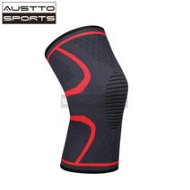 Austto 1PC 무릎 보호대 무릎 받침대 압축 보호 슬리브 달리기 농구 스쿼트 피트니스 운동, [01] S, [01] Red