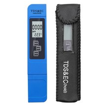 측량 검측디지털 수질 테스터 TDS EC 범위 0-9990 다기능 온도 측정기 물 순도 PPM, 02 blue