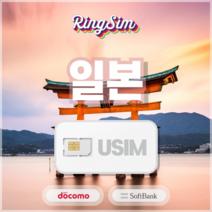 일본 유심 데이터 무제한 도코모 소프트뱅크, softbank, 매일1.5GB 사용후 저속무제한, 3일