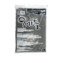 세틀 수초용 프리미엄 자연흑사 3mm 8kg, 혼합색상, 1개