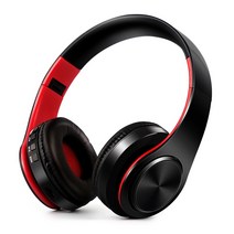 레트로 스마트폰 휴대폰 블루투스 핸드셋 수화기 헤드폰 헤드셋 FM 무선 이어폰 스테레오 접이식 스포츠 마이크 핸즈프리 MP3 플레이어 모든 안드로이드 IOS 지원, Black Rose