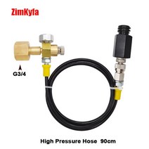 탄산수제조기 실린더 가스충전 소다 클럽 메이커 Sodastream 탄산 음료 물 CO2 호스 90cm 어댑터 Tr214 대, 03 G34