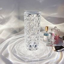 소소 크리스탈 다이아몬드 무드등 인테리어 조명 수유등 감성조명 USB형, 장미 조명(유선)