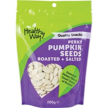 Healthy Way 헬시웨이 Perky Pumpkin Seeds Roasted & Salted 호박씨 로스트 솔티드 200g 2팩, 2개