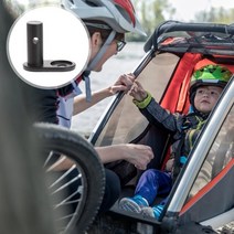 전기 자전거 트레일러 바이크 카고 캠핑 강아지 유아 미니 트레일러 웨건 수레 견인 128, 검은색