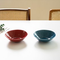 킨토 테테듄 포슬린 딥플레이트(시리얼볼) 18cm, 와인