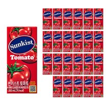 썬키스트 토마토 주스, 200ml, 24개