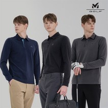 [밀레골프] 기모 카라 티셔츠 남성 3종세트