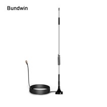 Bundwin 1.5m TS9 CRC9 SMA 남성 커넥터 GSM 외부 라우터 안테나 700-2700MHz 12dBi 2G 3G 4G LTE 자기, [01] SMA