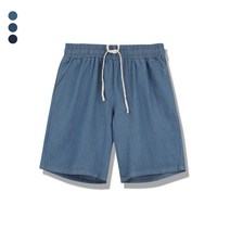 오마보이 남성용 여름 데님 5부 청 반바지