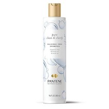 Pantene 샴푸 및 컨디셔너 세트 퓨어 클린 앤 클래리파이 플러스 헤어 마스크 레스큐 샷 트리트먼트 실리콘 프리 영양 혼합 투명 미국직송 292693, Clean & Clarify 샴푸 (4팩)