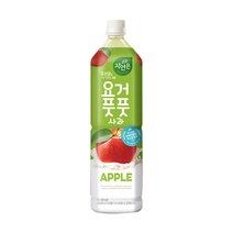 제트스카이 웅진 요거풋풋 사과, 12개, 1.5L, 플라스틱병