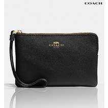 코치 코너지퍼 카드지갑파우치_F58032_BLACK
