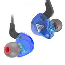 블루투스이어폰 게인용 QKZ AK6 구리 드라이버 하이파이 스포츠 헤드폰 3.5mm 인이어 이어폰 마이크 헤드셋 음악 이어버드 2021 판매, [02] Blue