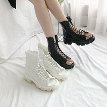 토오픈 워커부츠 통굽 여름샌들 데일리 레이스업 _ 3205029EA