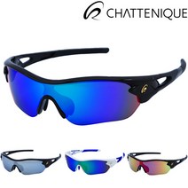 샤뜨니끄 편광 미러 스포츠 선글라스 도수클립 방탄렌즈 낚시 자전거 등산 캠핑 골프 야구 패션스포츠고글 썬글라스 스포츠고글, 19 화이트/옐로우프레임 일체형 밀러 레드 편광렌즈