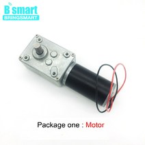 하이보1마력Bringmart DC 모터 12V 기어 전기 24 볼트 감속기 마이크로 고 토크 70kg.cm 마모, 12 24V 16rpm_02 Package two