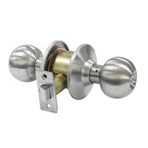 정화 도어록(원통욕실용) 57x25.4mm 5000SS 목문레버 원형손잡이