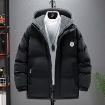 경량 조끼 패딩 남성 겨울 자켓 파카 패션 후드 빵 옷 두껍고 코트 하라주쿠 패치 워크 스트리트웨어