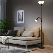 이케아 TAGARP 상향식플로어스탠드 독서등 블랙, 플로어스탠드 독서등 블랙 004.863.94