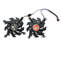 쿨러팬 냉각팬 다채로운 Geforce GTX 1660Ti 2060 슈퍼 그래픽 냉각 팬용 4 핀 RTX 1650 1660 GPU 쿨러 2 피스, [01] 금