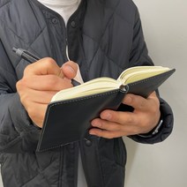 가죽커버 교무 업무 메모 미니 포켓수첩 72절