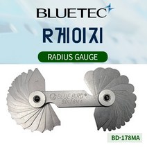 블루텍 R게이지 반지름측정기 R검사 래디어스게이지 BD178MA/BD178MB, BD178MA