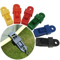 NEW 튼튼한 슬라이드식 타프클립 텐트클립 천막집게 텐트집게 다용도 집게, 블루