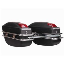 사이드백 스쿠터 오토바이 리어백 바이크 박스 가방, 블랙