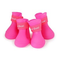 한정판매 [왈왈] 강아지 라텍스 신발 S 보스턴 테리어 비글 시바 슈나우져외 발바닥사이즈 약6.5cm, 형광 S